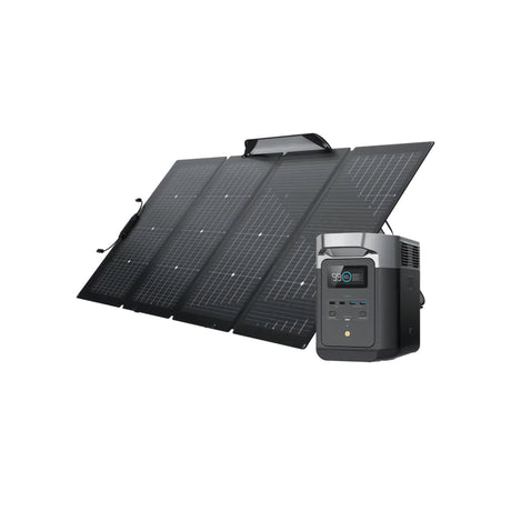 EcoFlow Delta 2 + 220W Solar Panel Bi-facial - EcoFlow Store New Zealand