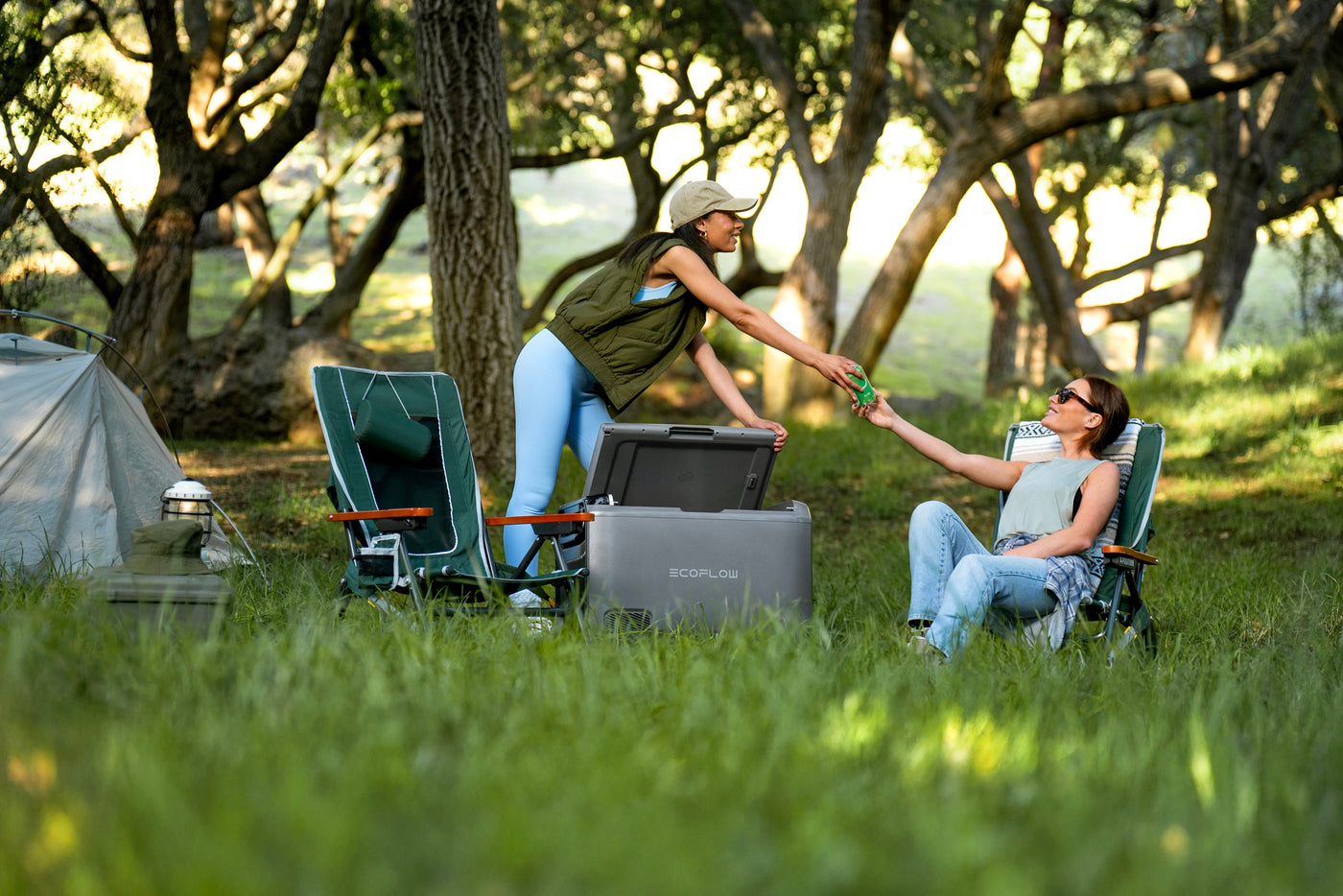 EcoFlow GLACIER Classic Portable Fridge Freezer Tent Camping