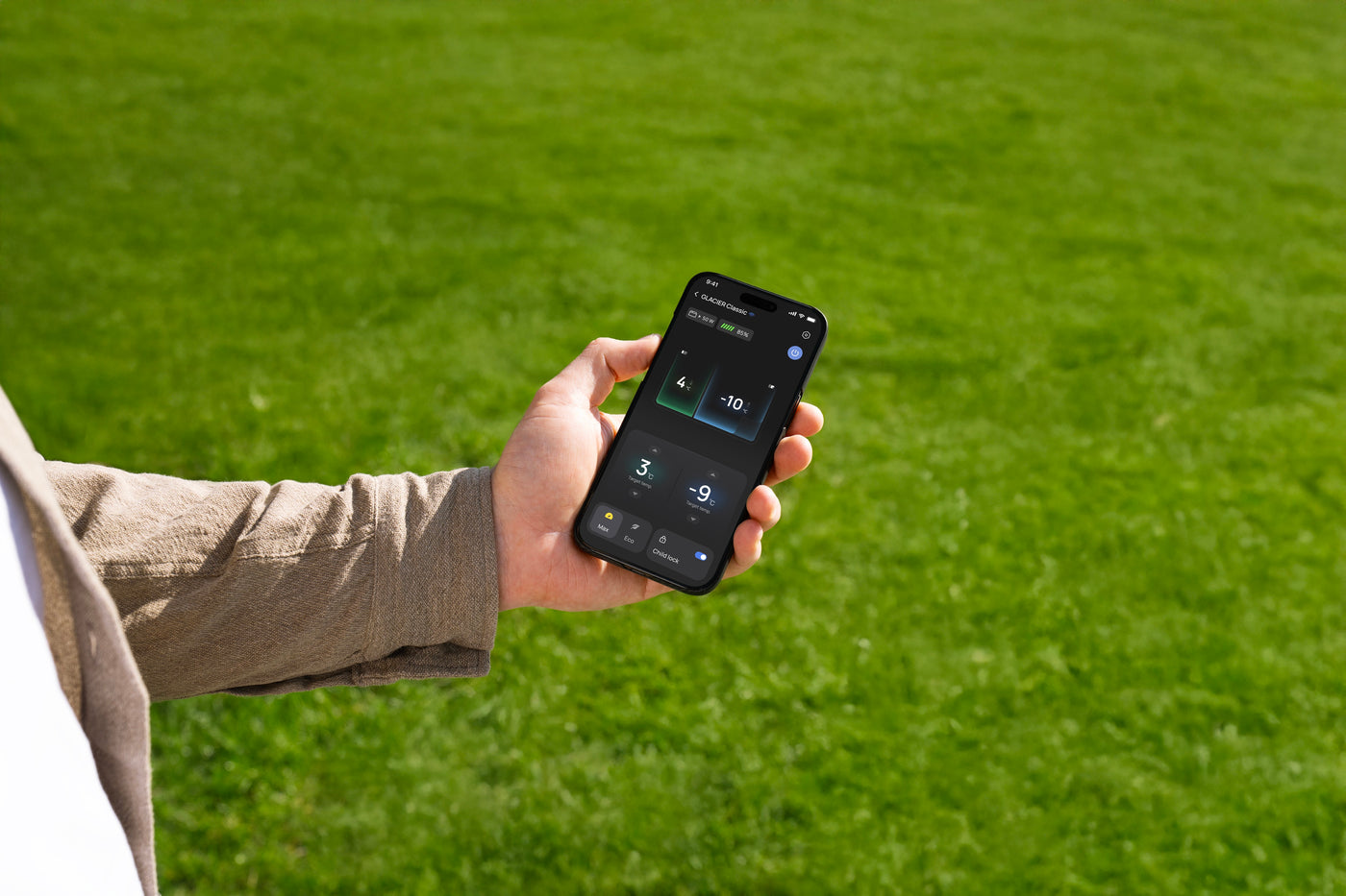 EcoFlow GLACIER Classic Portable Fridge Freezer app