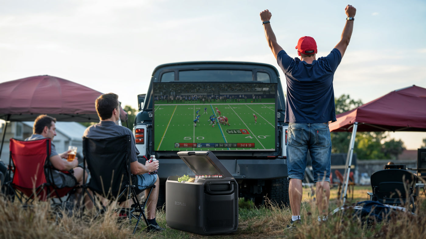 EcoFlow GLACIER Classic Portable Fridge Freezer tailgating