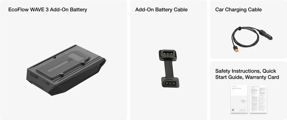 EcoFlow WAVE 3 Portable Air Conditioner battery