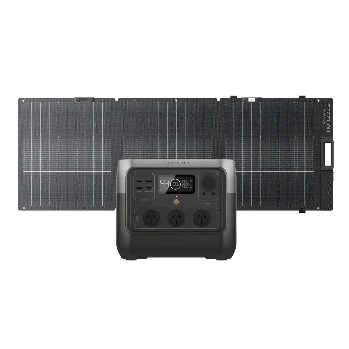 EcoFlow RIVER 2 Pro power station + 160W Lightweight Portable Solar Panel