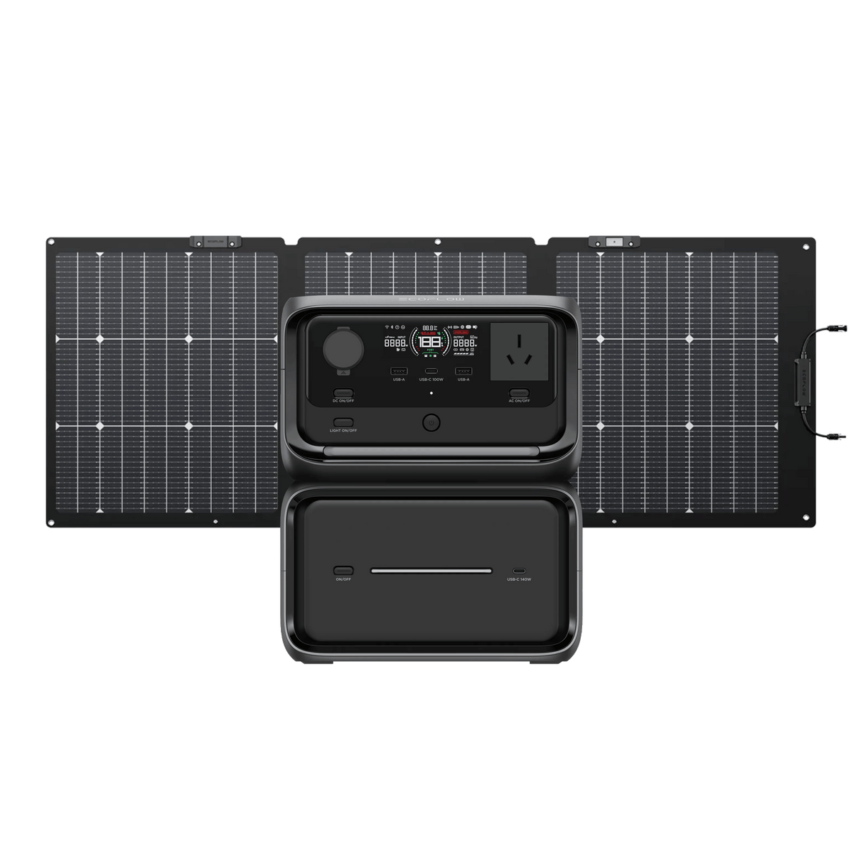 EcoFlow RIVER 3 Max Plus+ 160W Bi-facial Solar Panel - EcoFlow Store New Zealand