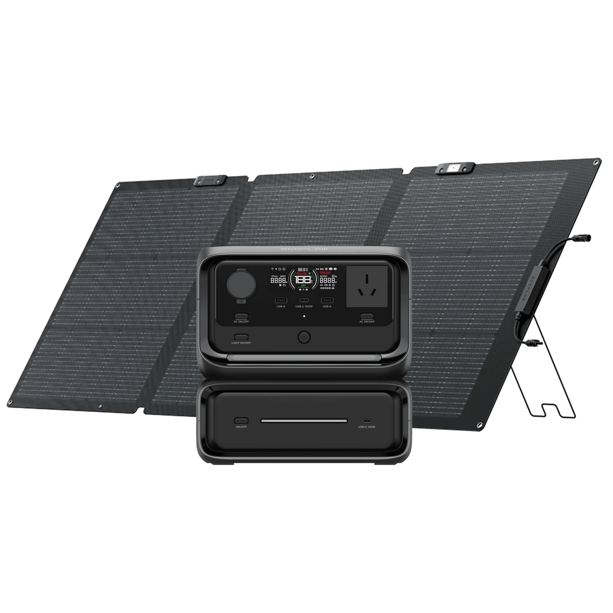 EcoFlow RIVER 3 Max+160W Single-facial Solar Panel - EcoFlow Store New Zealand