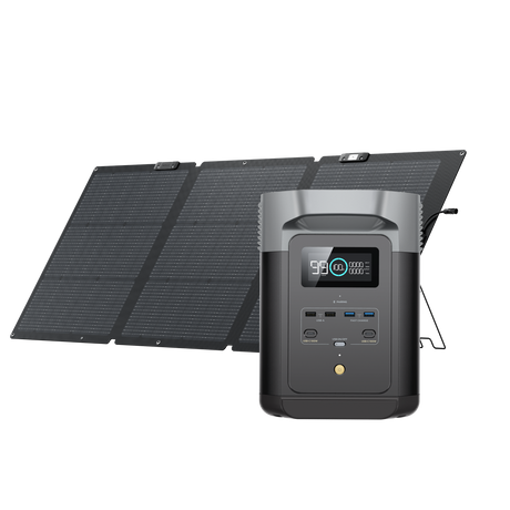 EcoFlow Delta 2 + 160W Solar Panel Bi-facial - EcoFlow Store New Zealand