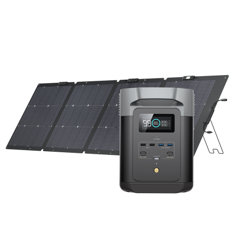 EcoFlow Delta 2 + 220W Solar Panel Single-facial - EcoFlow Store New Zealand