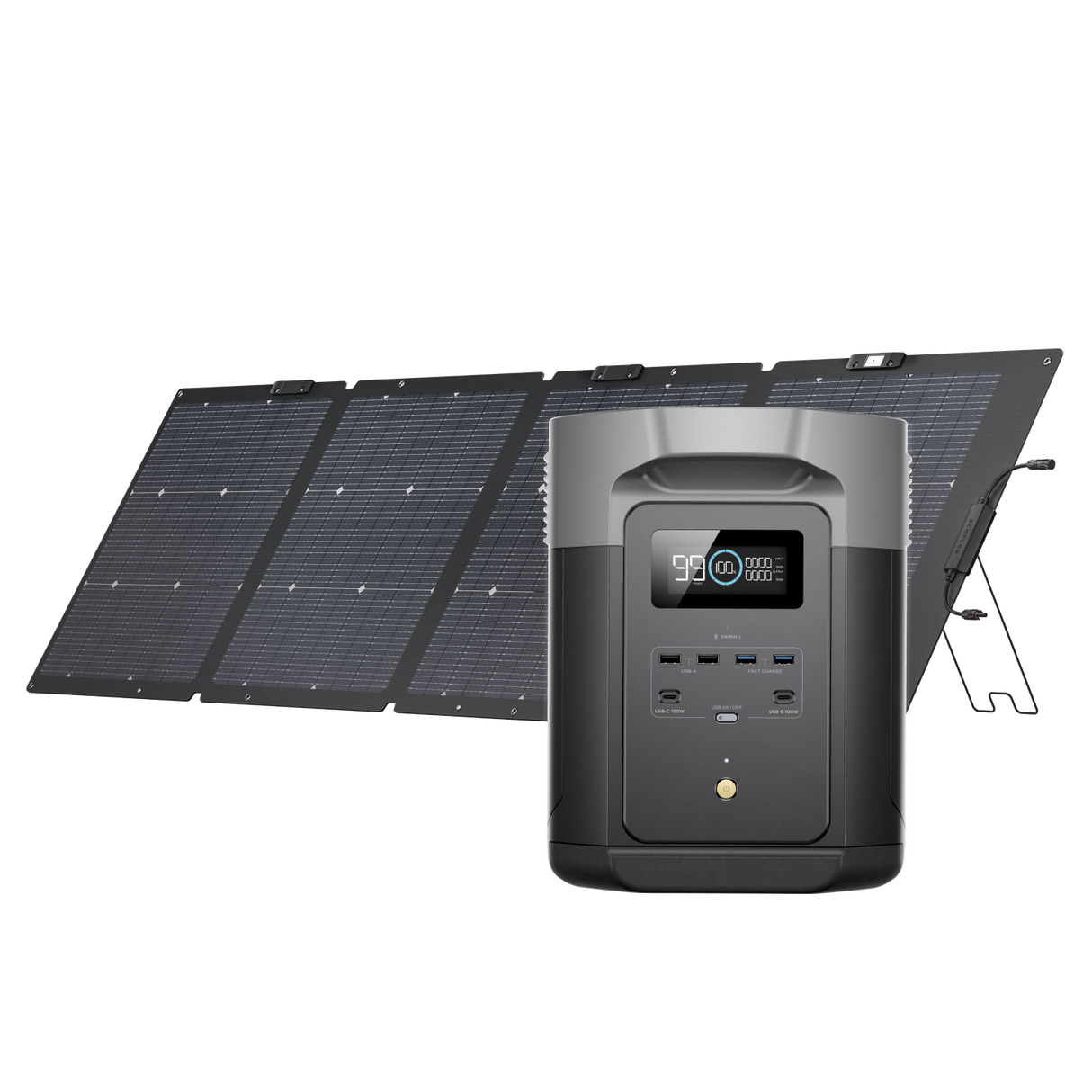 EcoFlow DELTA 2 MAX + 220W Solar Panel Single-facial - EcoFlow Store New Zealand