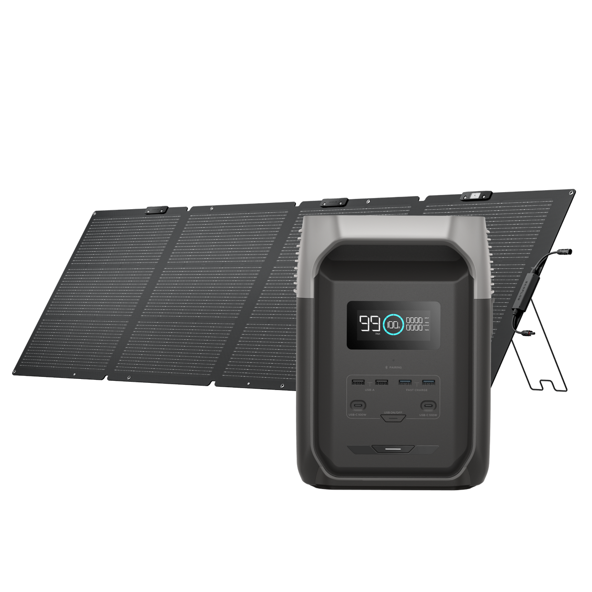 EcoFlow DELTA 3 (1500) +220W Bi-facial Solar Panel - EcoFlow Store New Zealand