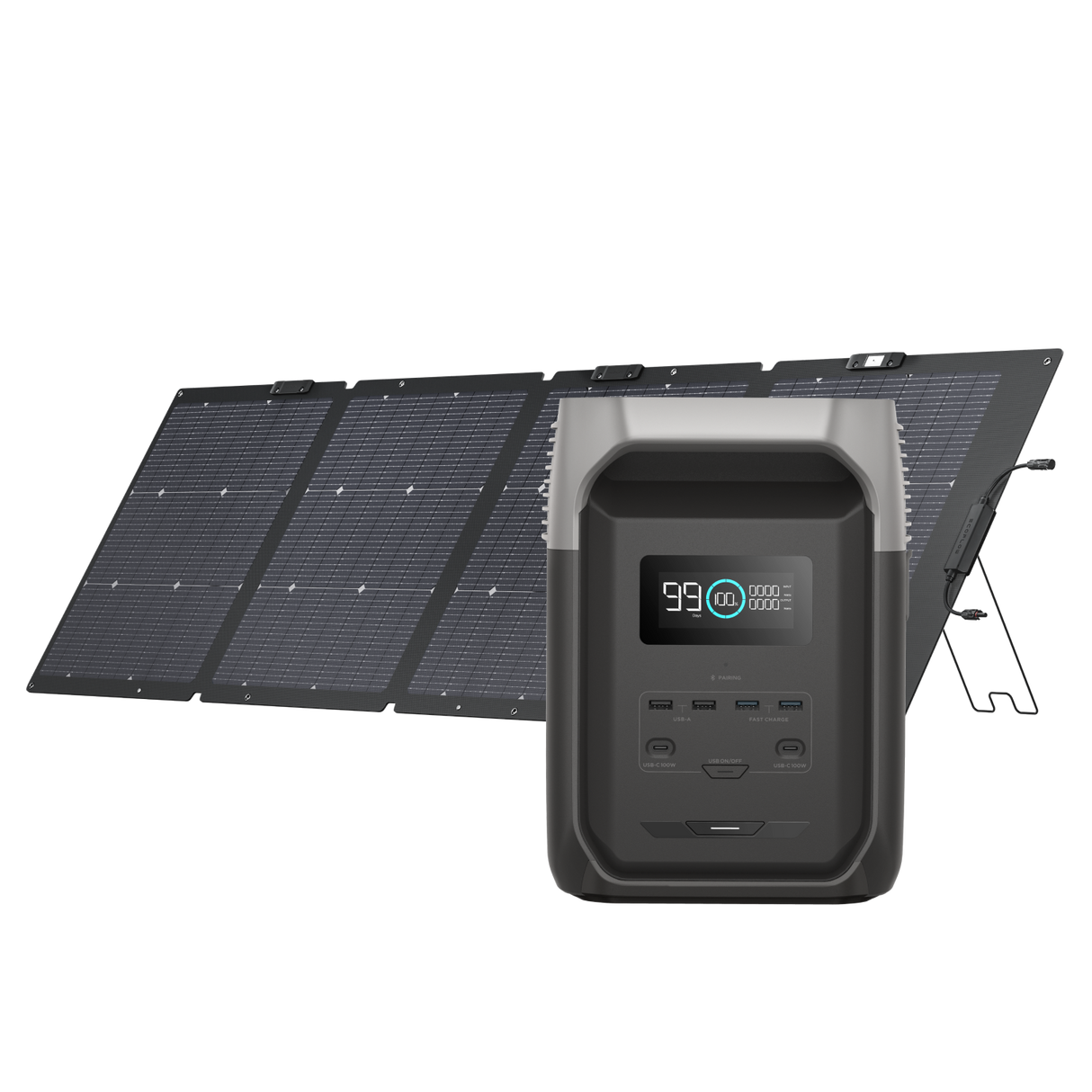 EcoFlow DELTA 3 (1500) + 220w Single-facial Solar Panel - EcoFlow Store New Zealand