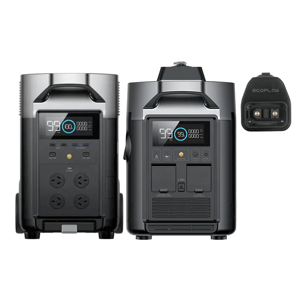 EcoFlow Delta Pro + Duel Fuel Smart Generator + Adapter