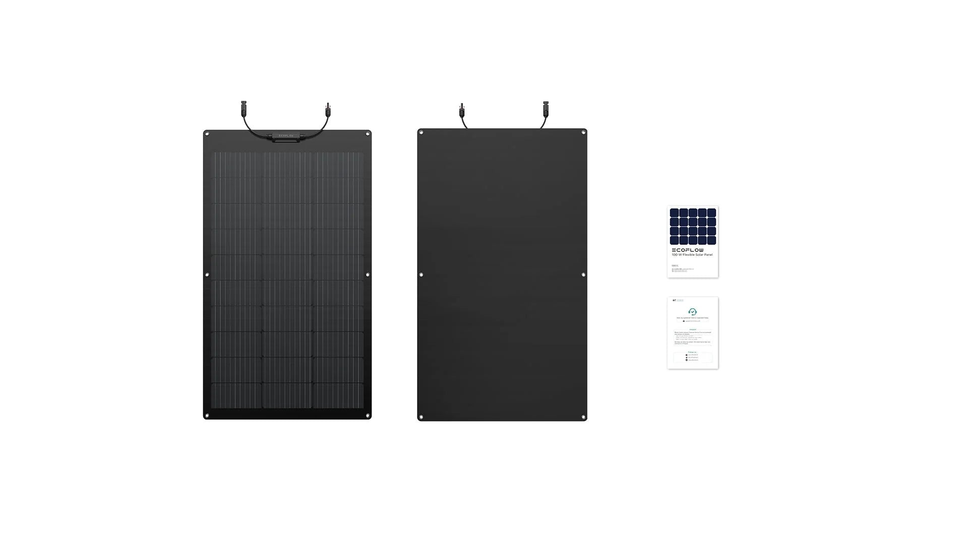 EcoFlow 100W Flexible Solar Panel what's in the box contents