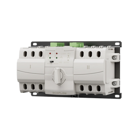 EcoFlow power transfer switch with manual/auto mode and indicator lights for eco-friendly energy solutions