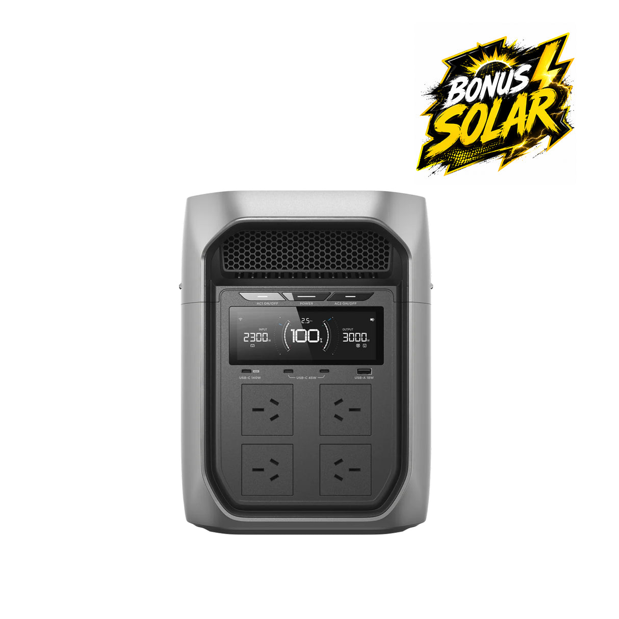 EcoFlow DELTA 3 Max Plus Portable Power Station | 3000W | 2048Wh