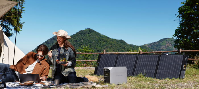 EcoFlow DELTA 3 Classic solar charging