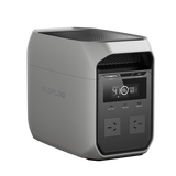 EcoFlow portable power station with digital display and multiple USB outlets
