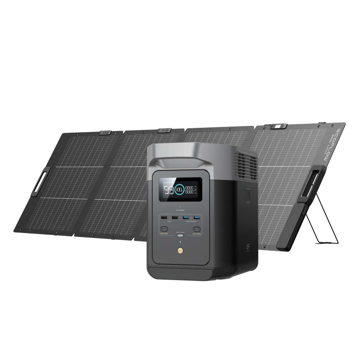 EcoFlow Delta 2 + 220W Lightweight Portable Solar Panel