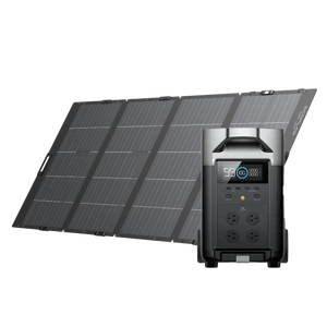 EcoFlow Delta Pro + 400W Lightweight Portable Solar Panel