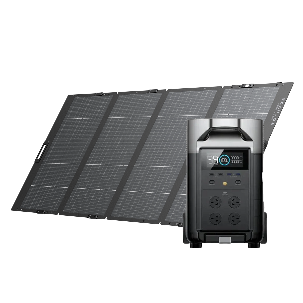 EcoFlow Delta Pro + 400W Lightweight Portable Solar Panel