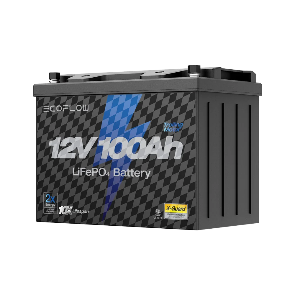 EcoFlow Lithium 12V 100Ah Deep Cycle LiFePO4 Battery - EcoFlow New Zealand