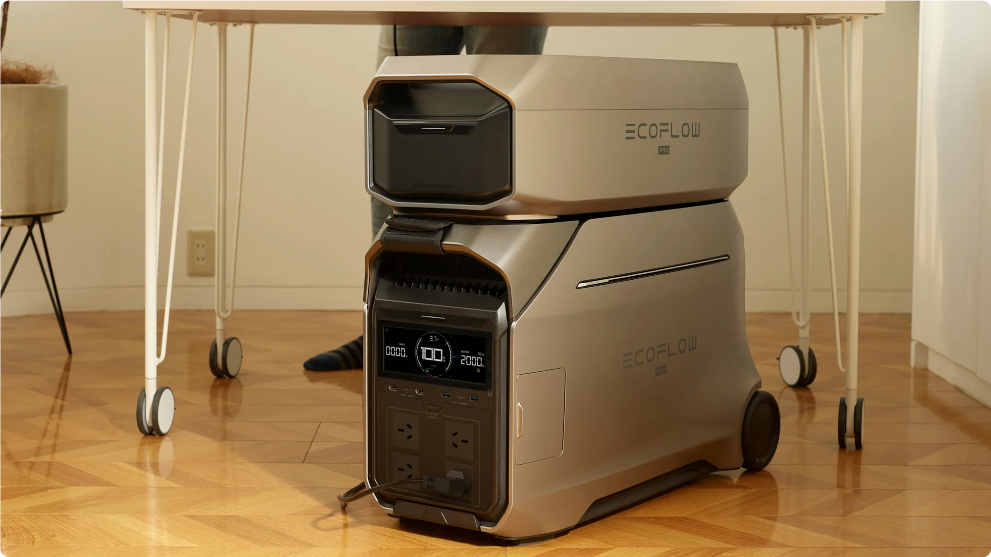 EcoFlow DELTA Pro 3 Smart Extra Battery plug and play connection to DELTA Pro 3 power station