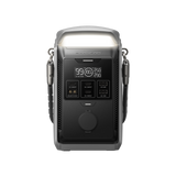 Portable power station with digital display, LED light, multiple input and output ports