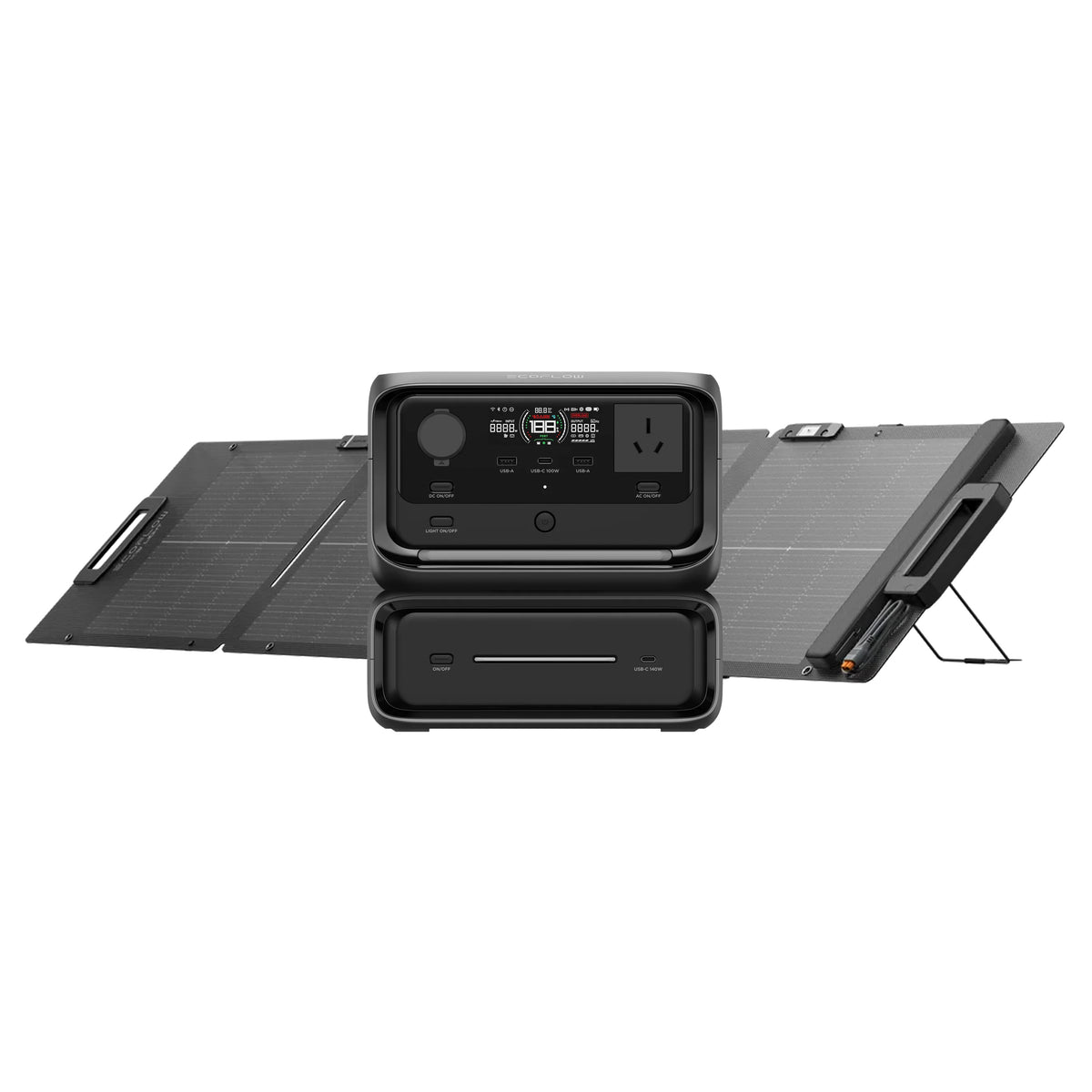 EcoFlow RIVER 3 Max + 110W Lightweight Portable Solar Panel