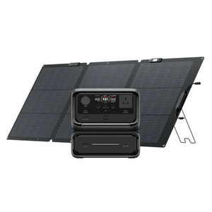 EcoFlow RIVER 3 Max + 220W Lightweight Portable Solar Panel