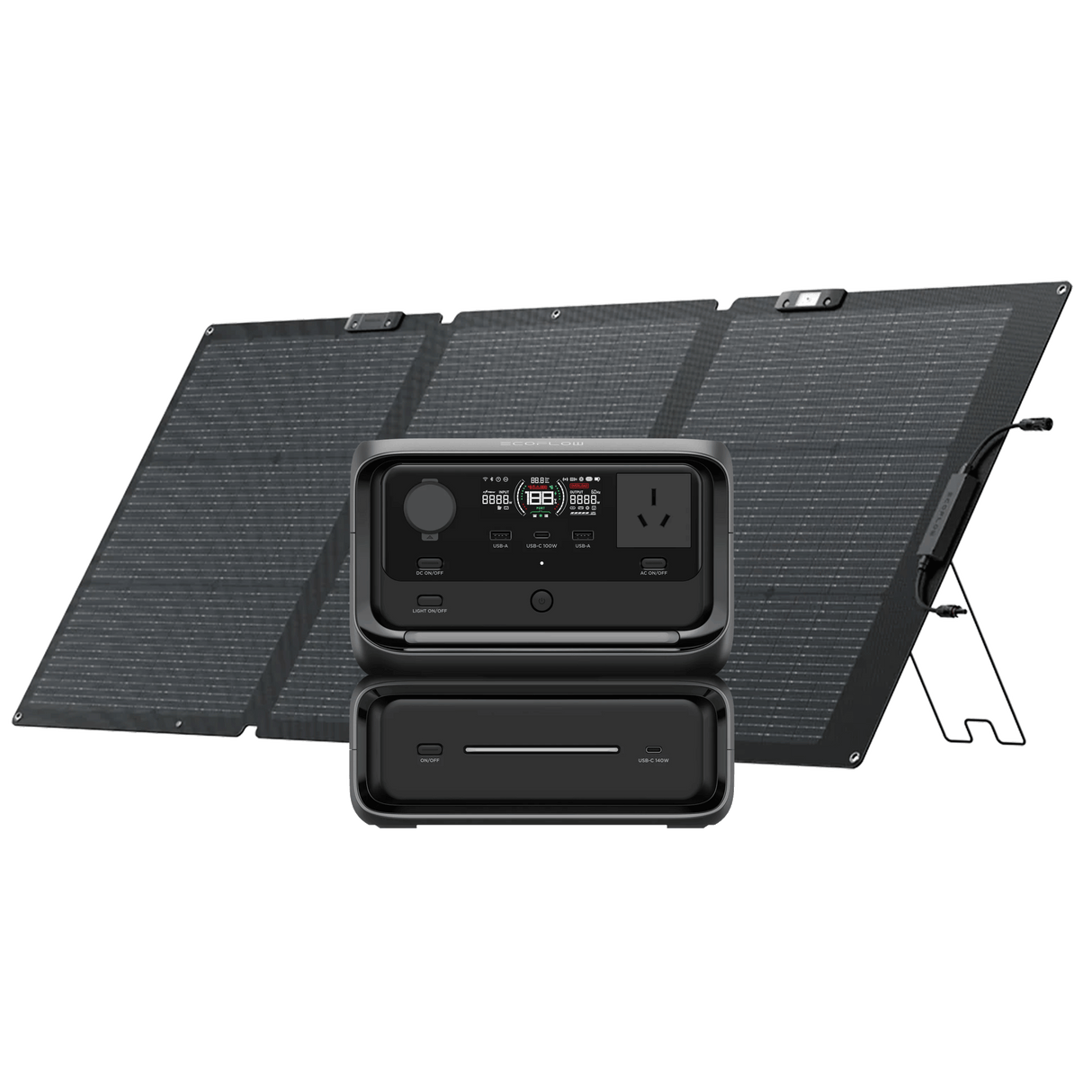 EcoFlow RIVER 3 Max+160W Single-facial Solar Panel