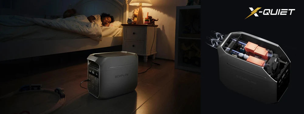 EcoFlow DELTA 3 Plus 30dB whisper quiet operation