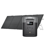 EcoFlow DELTA 2 MAX + 220W Solar Panel Bi-facial