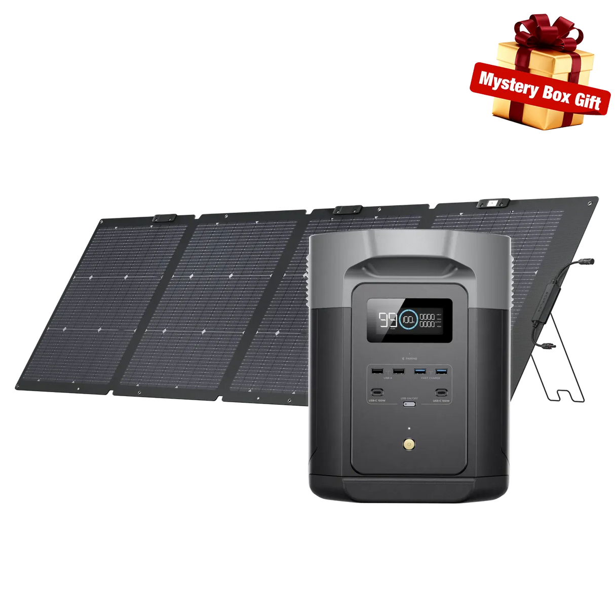 EcoFlow DELTA 2 MAX + 220W Solar Panel Single-facial
