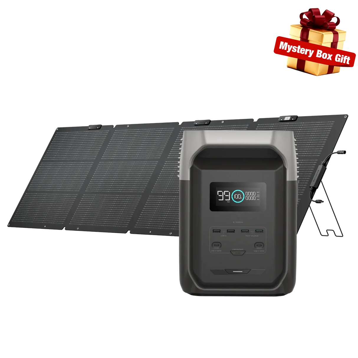 EcoFlow DELTA 3 (1500) + 220W Bi-facial Solar Panel
